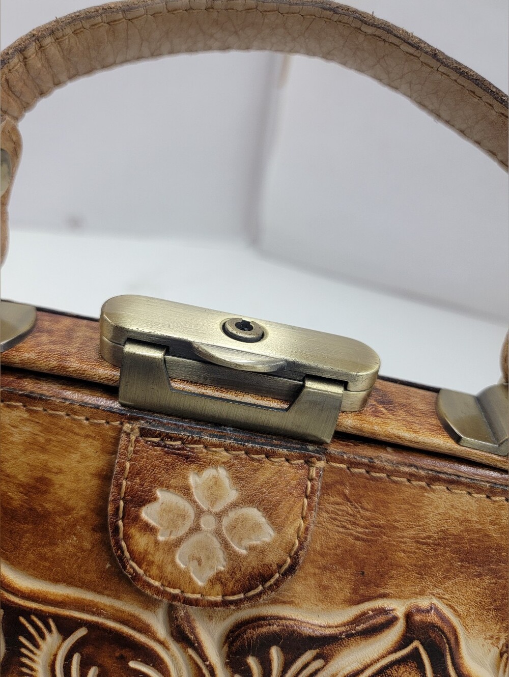 Patricia Nash Tooled Gracchi Satchel Bag - Picture 7 of 11